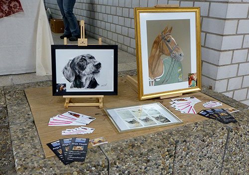 Exhibition animal paintings and animal drawings by Katja Sauer